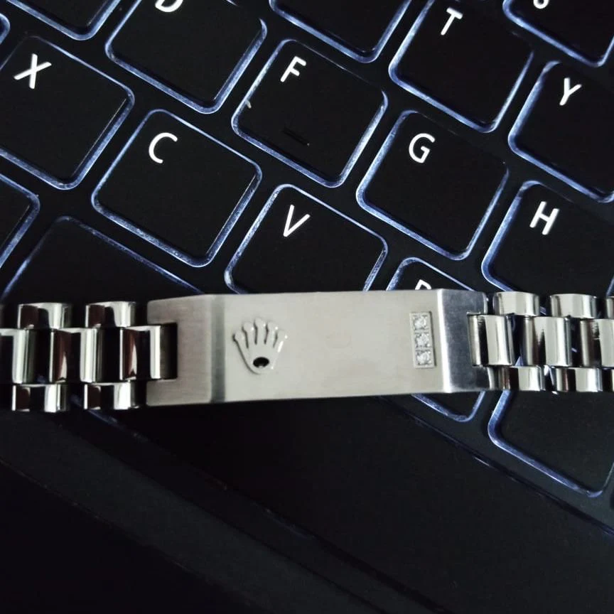 16mm silver RLX Crown Jubilee Bracelet - Image 3