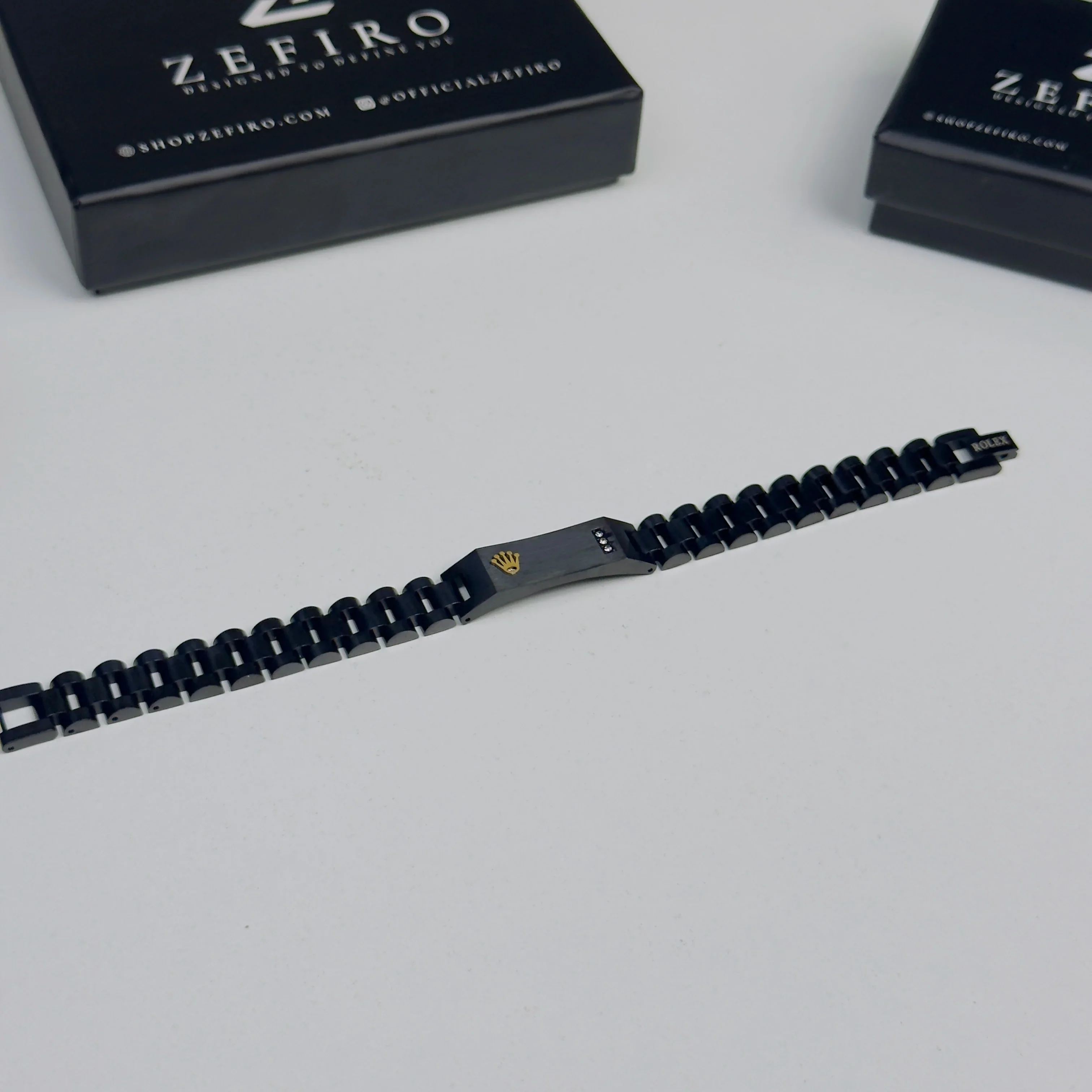16mm Black RLX Crown Jubilee Bracelet - Image 8