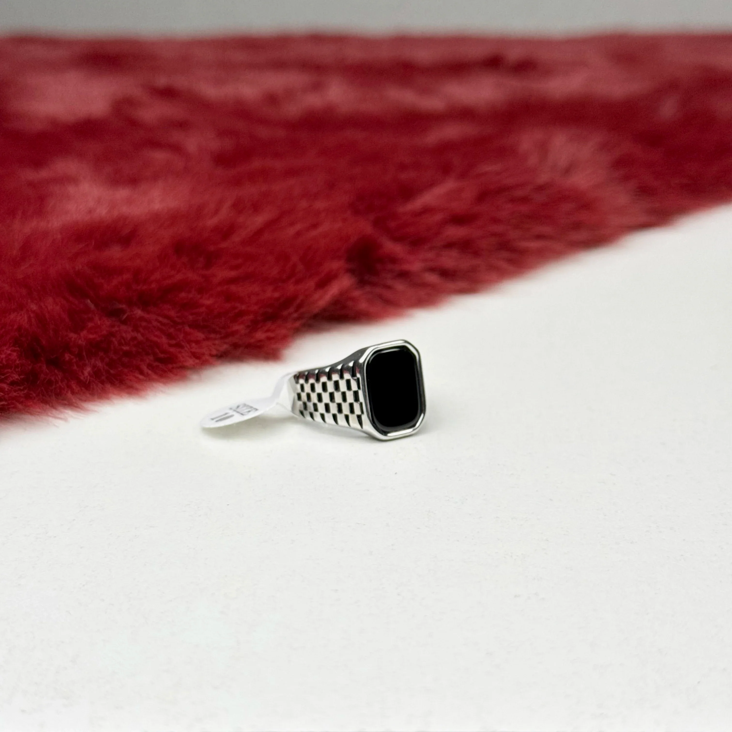 Brickwork Onyx Turkish ring - Image 2