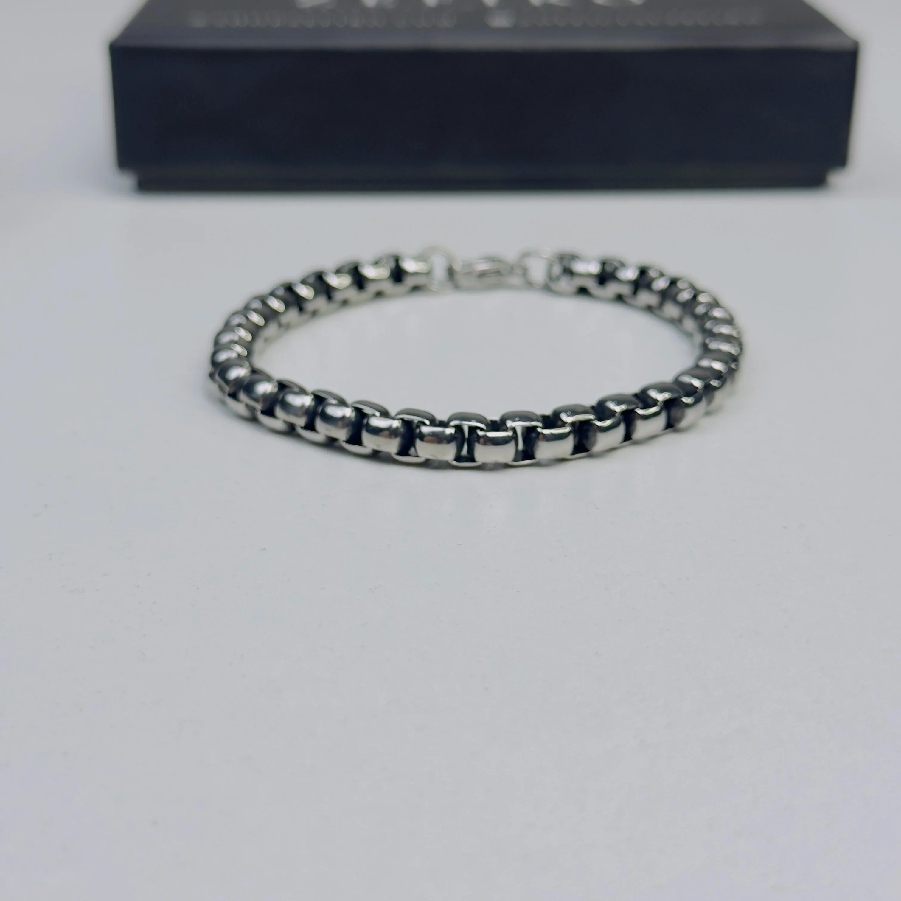 Chrome Box Chain Bracelet - Image 3