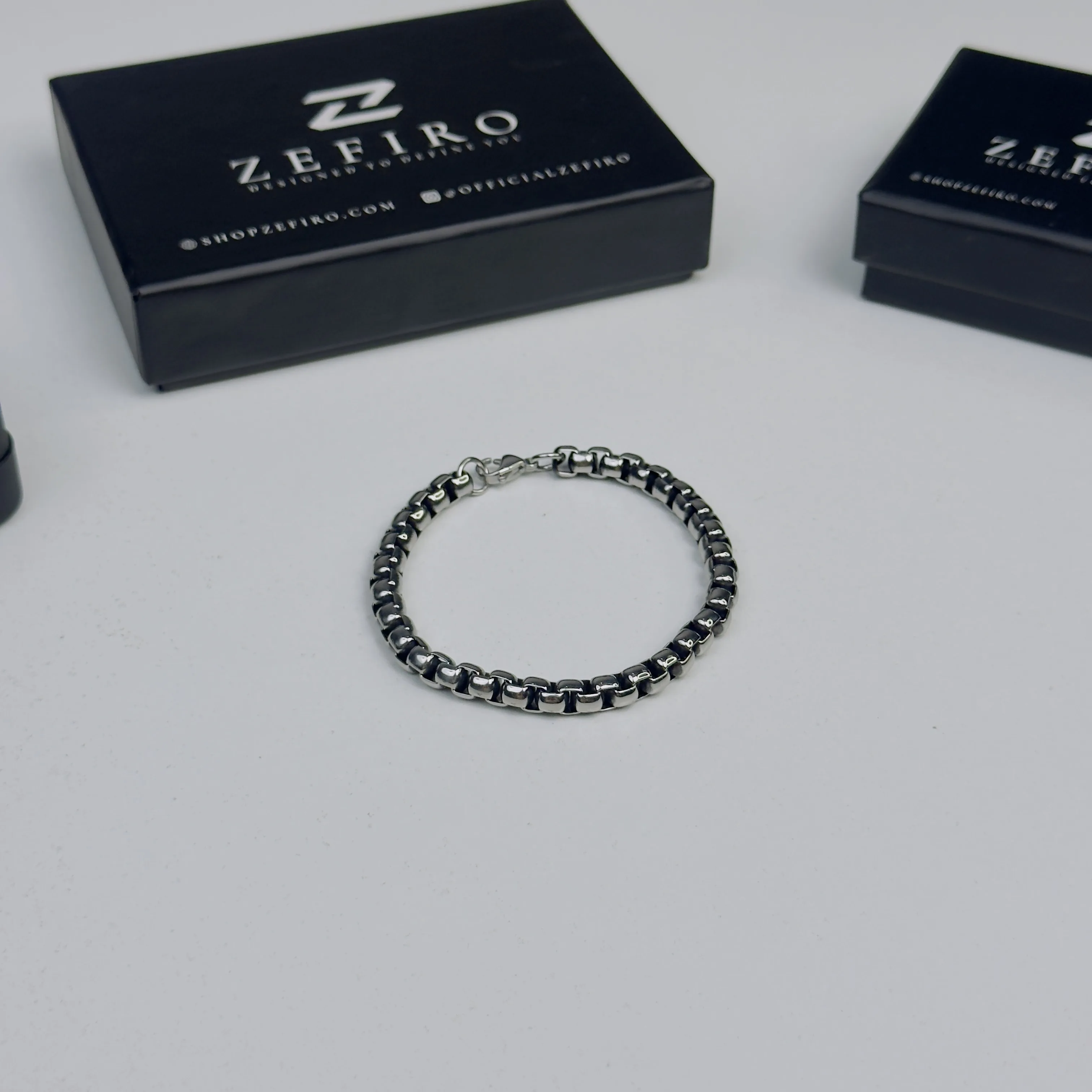 Chrome Box Chain Bracelet - Image 7