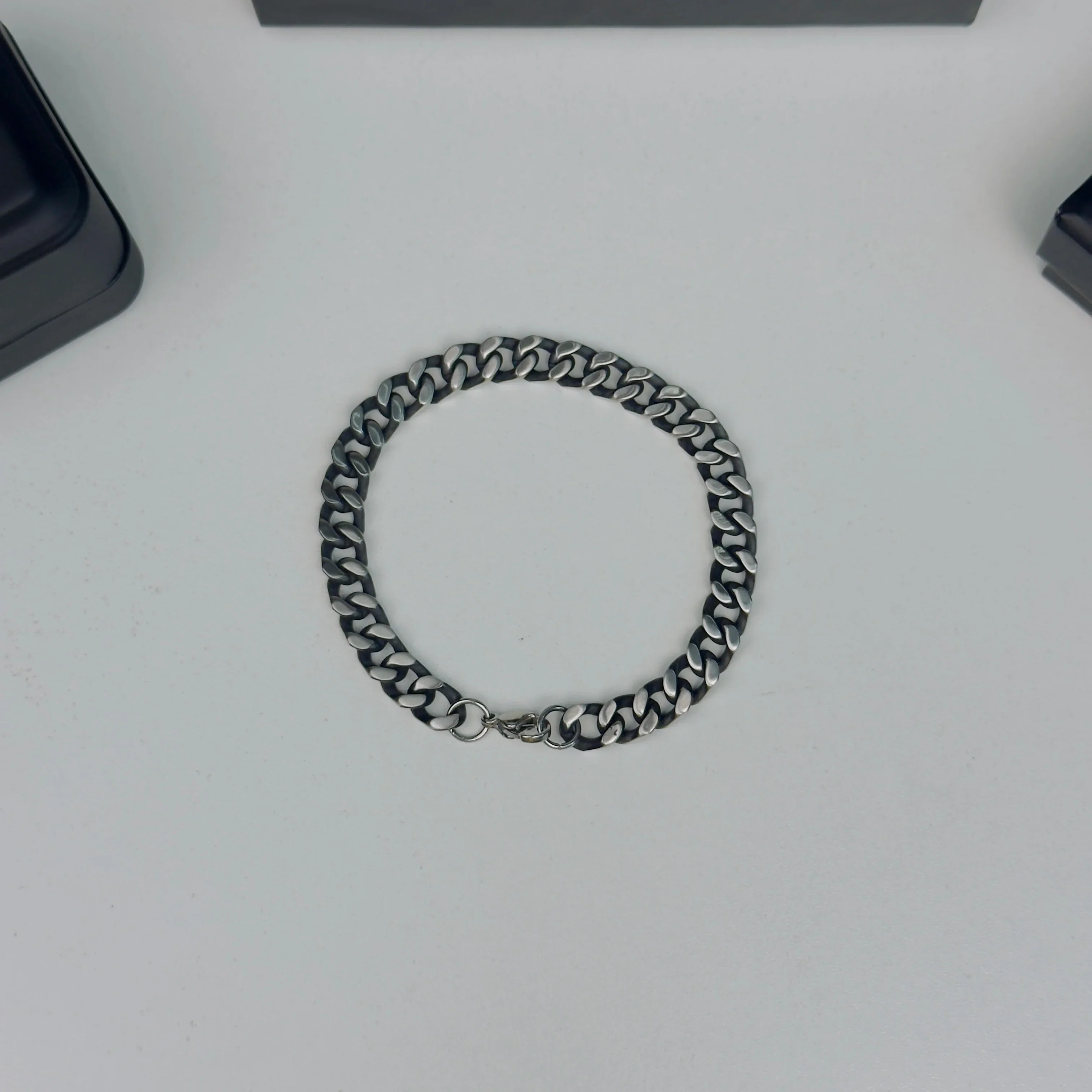 Classic Silver Curb bracelets - Image 2
