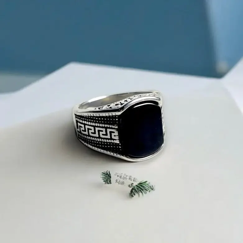 Greek Black Ring - Image 4