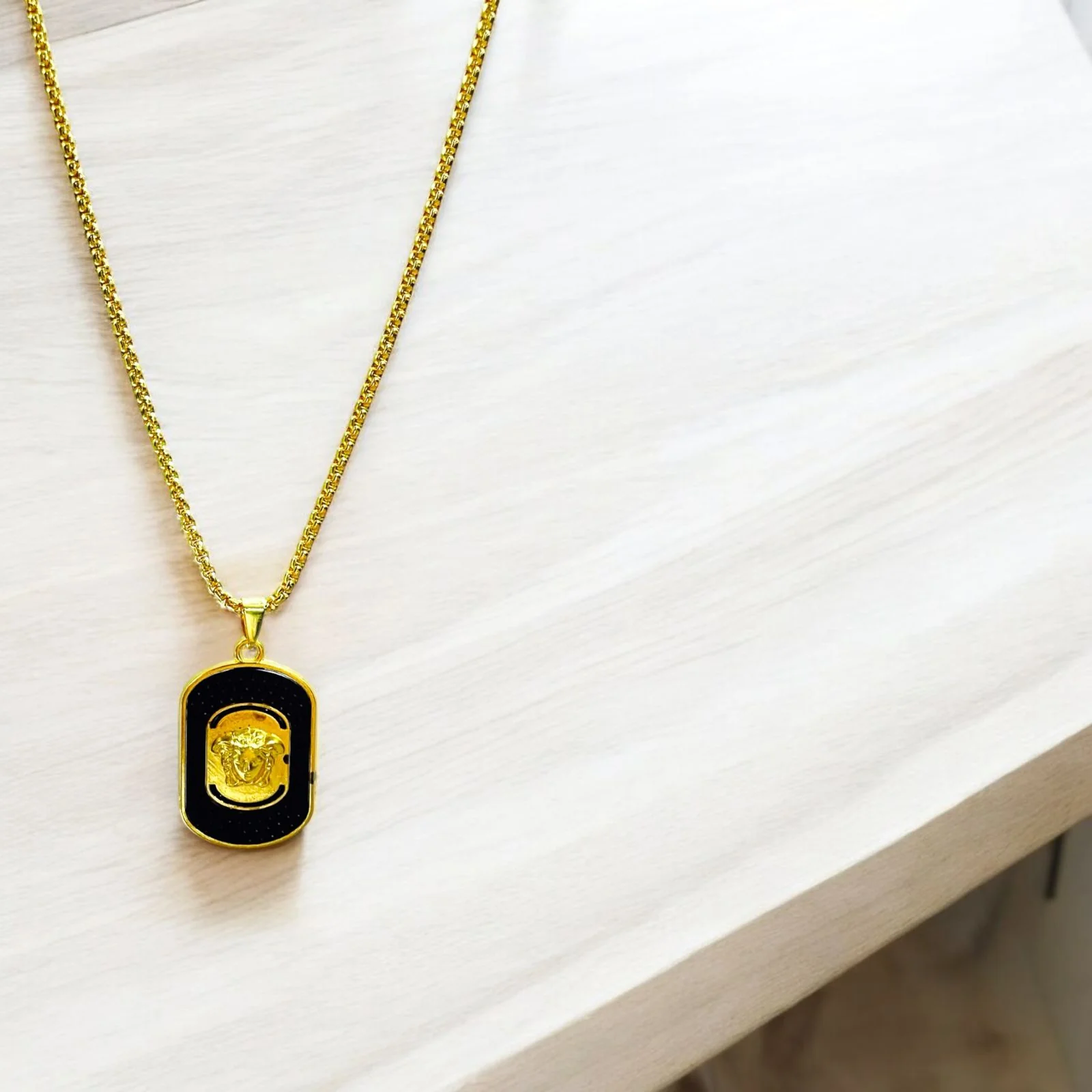 Medusa Gold Plated Pendant - Image 2