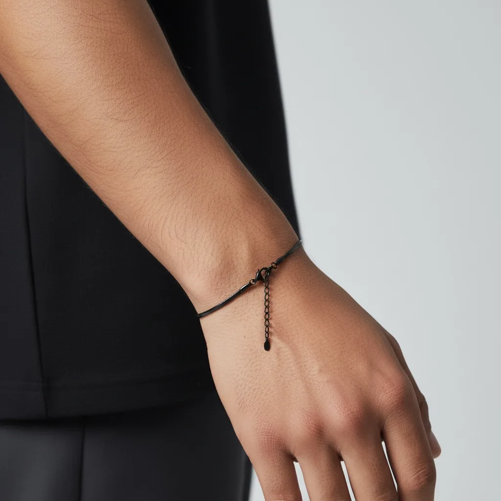 minimal snake chain bracelet