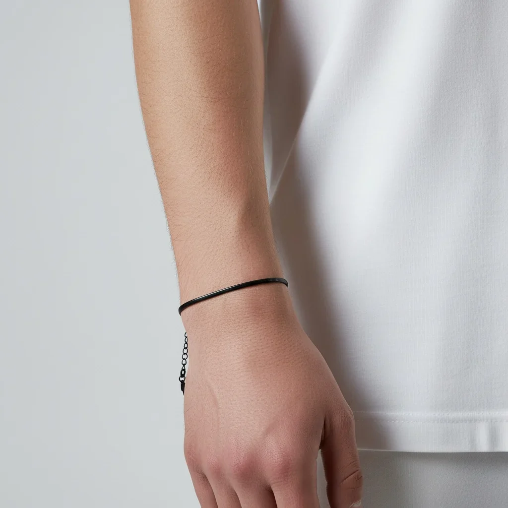 minimal snake chain bracelet - Image 11