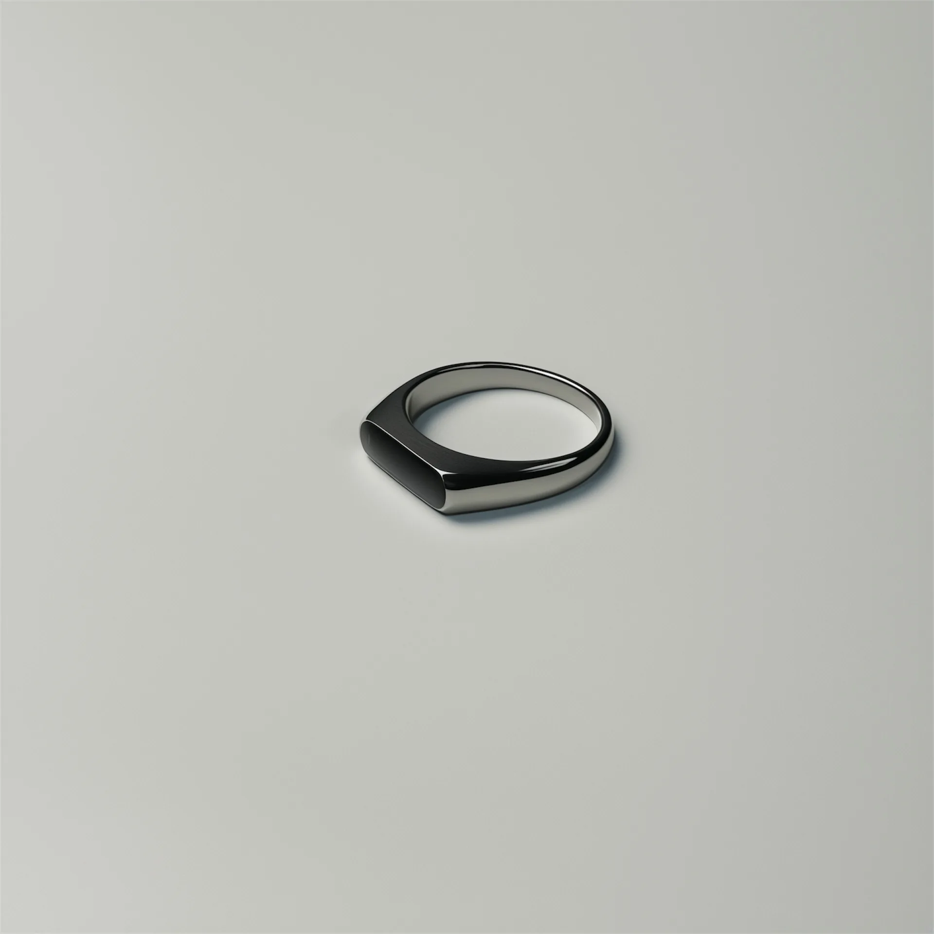Moonlight Silver Signet Ring - Image 4