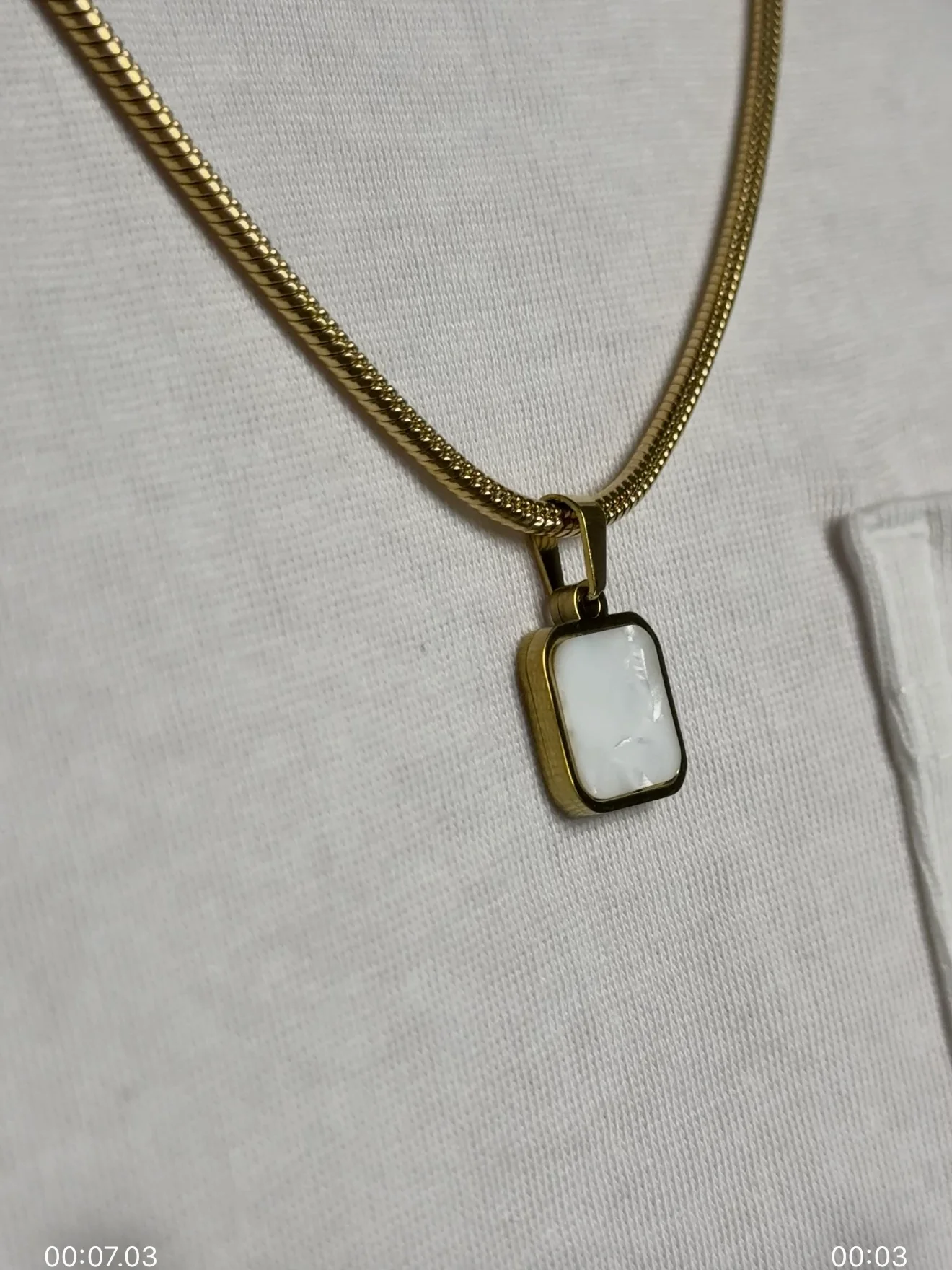 night and dawn pendant (gold) - Image 5
