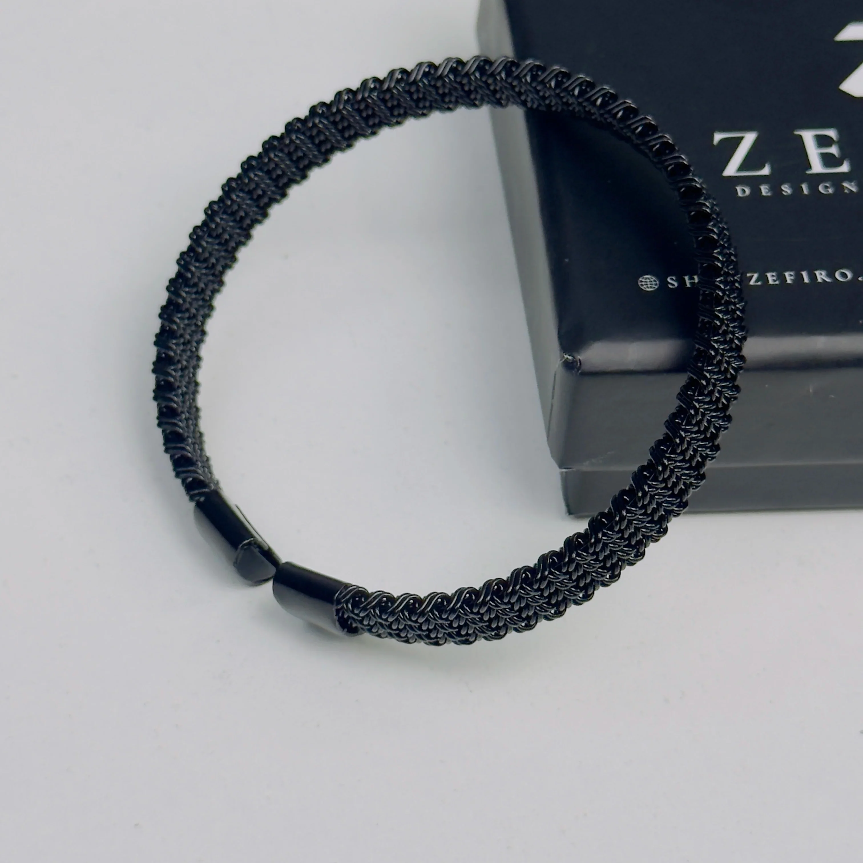 Obsidian Mesh Open Cuff - Image 5