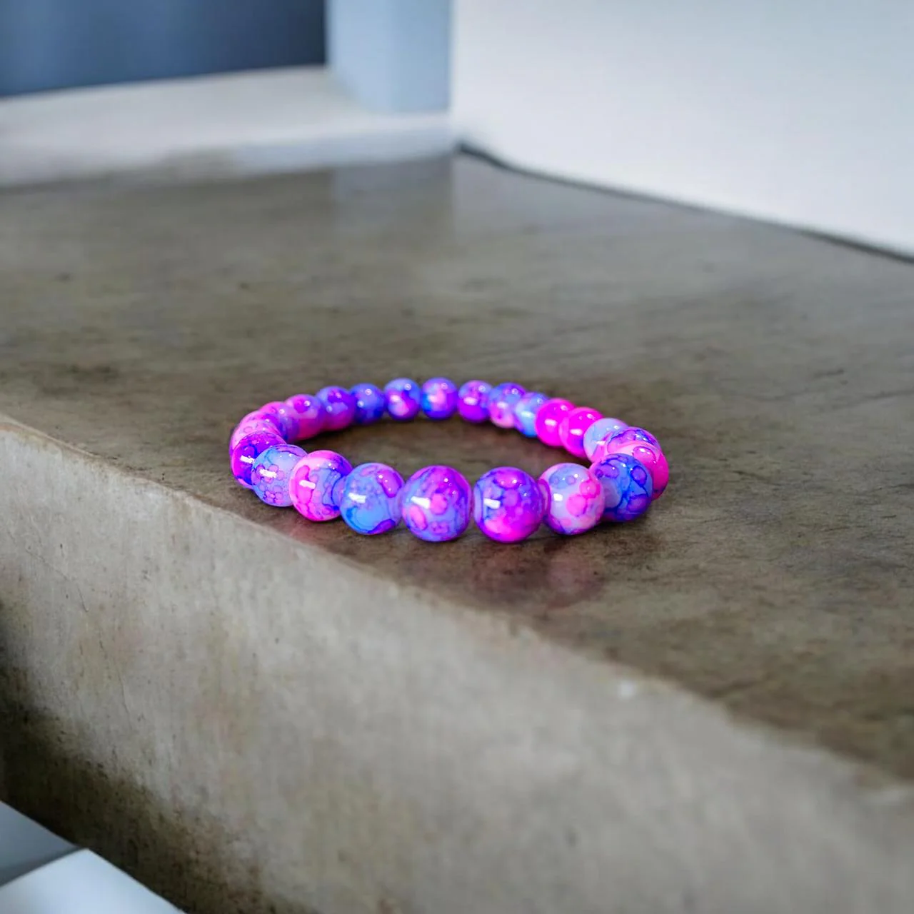 Blush Amethyst Beads Bracelet - Image 3