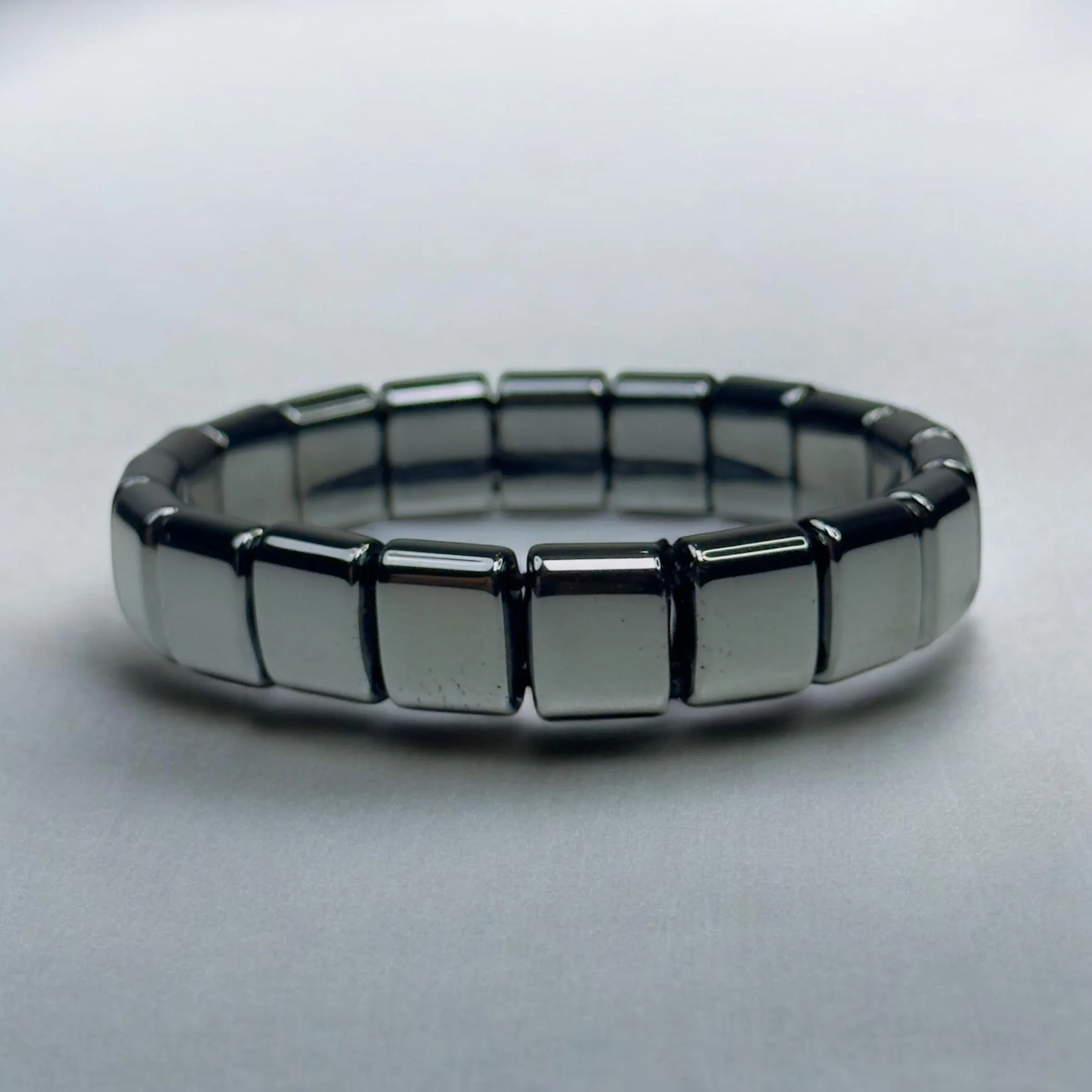 Slate Block Hematite Bracelet - Image 2