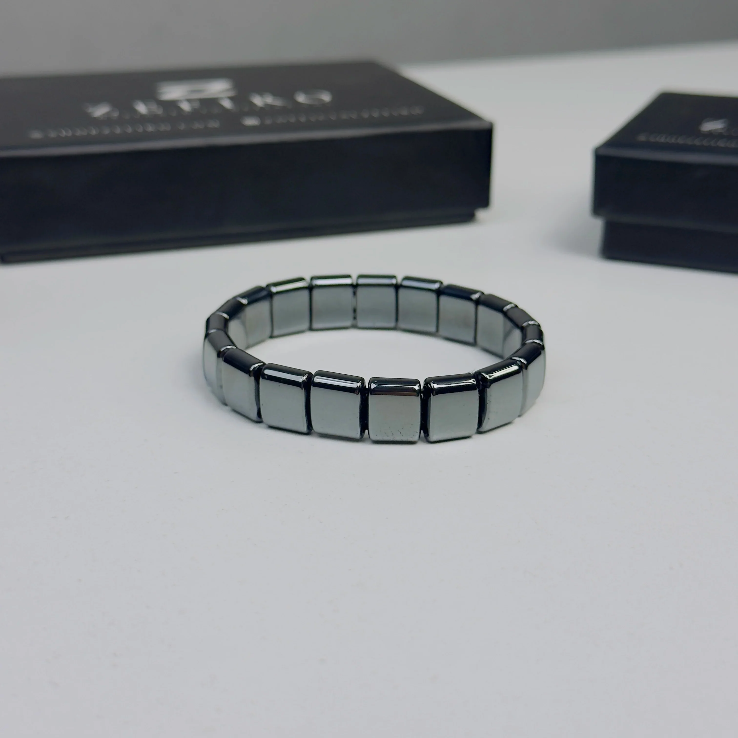 Slate Block Hematite Bracelet - Image 3