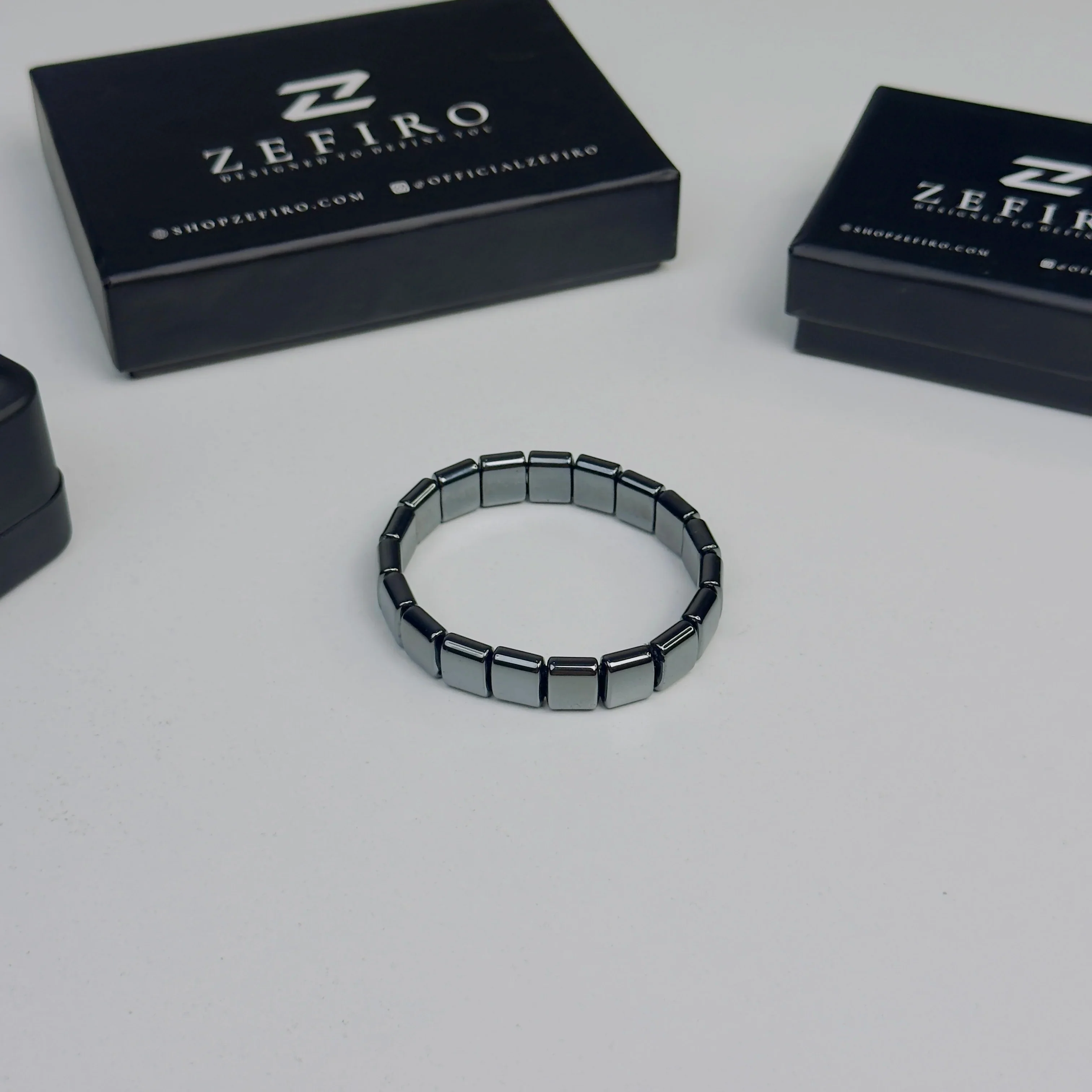 Slate Block Hematite Bracelet - Image 8