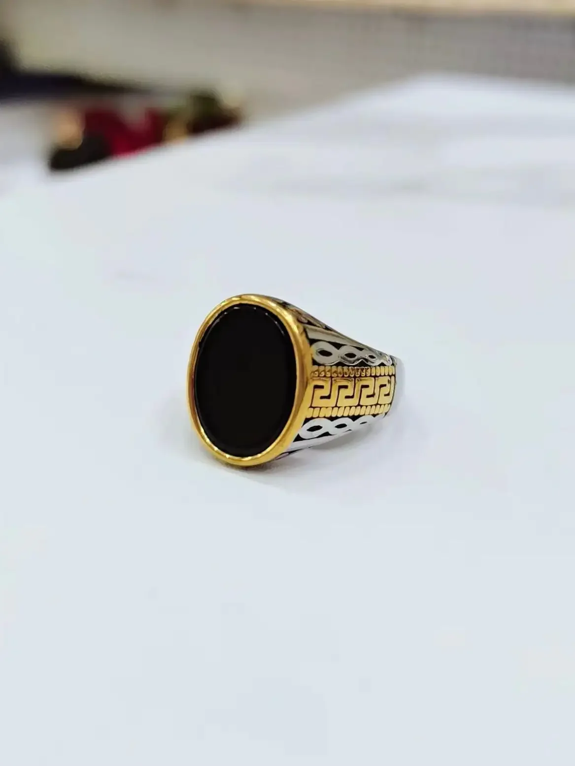 Sultan Noir Dual-Tone Ring - Image 3