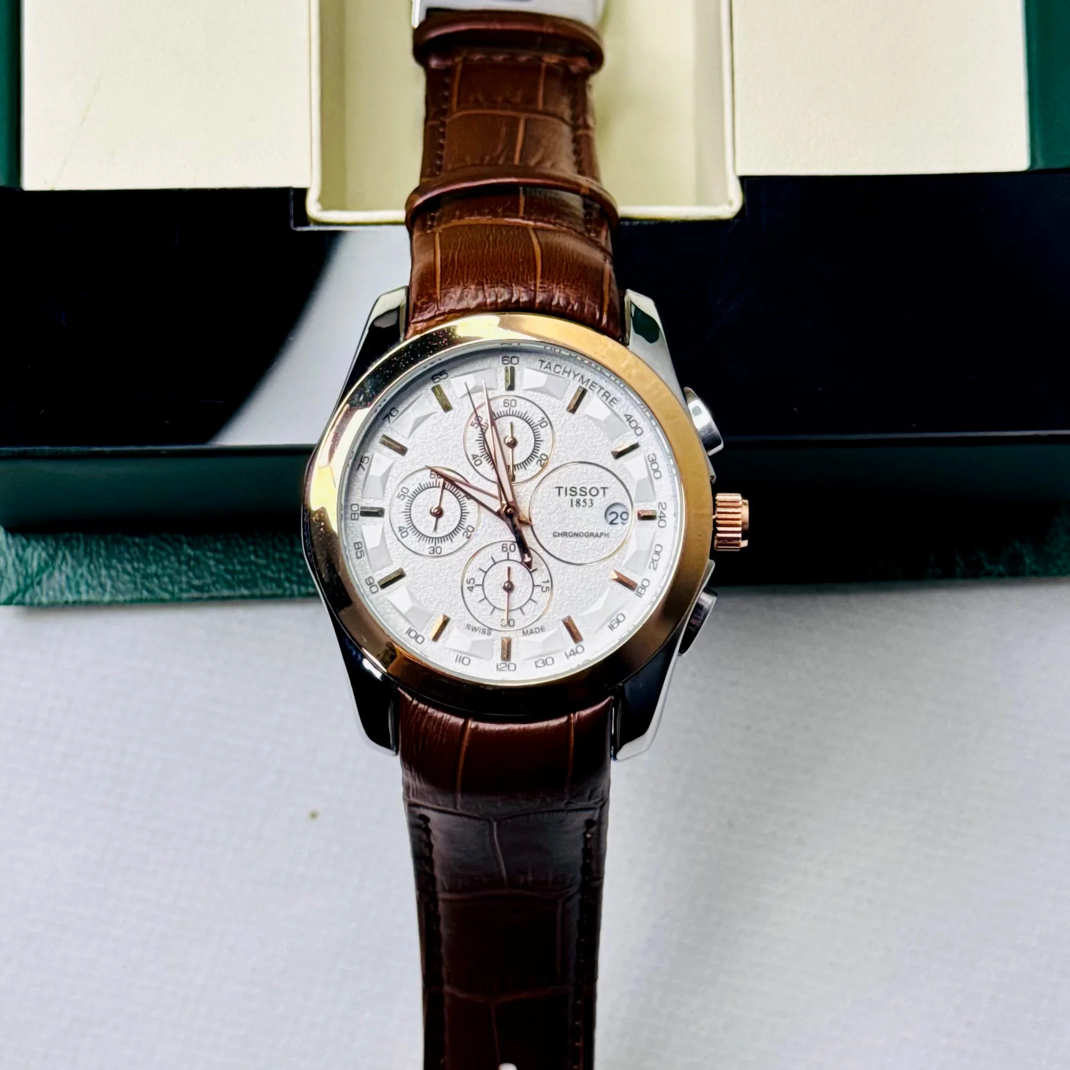 ZEFIRO T-09: Premium Leather Chronograph Series - Image 3